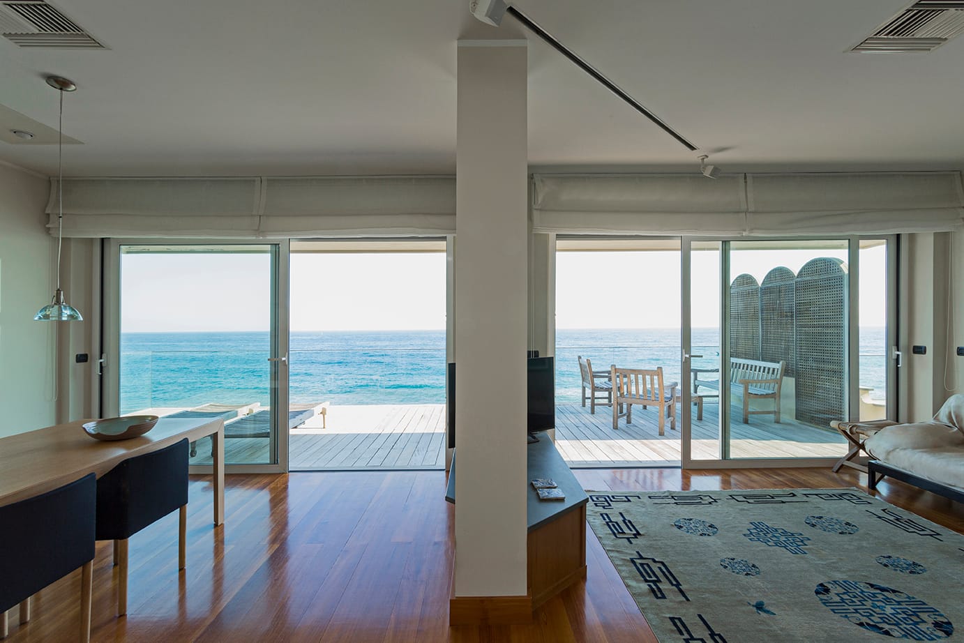 Overlooking the sea